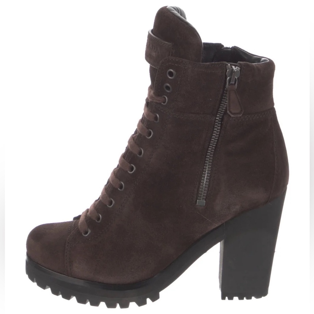Prada Suede Combat boots